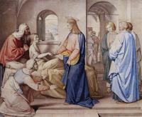 Johann Friedrich Overbeck - Christ Resurrects The Daughter Of Jairu